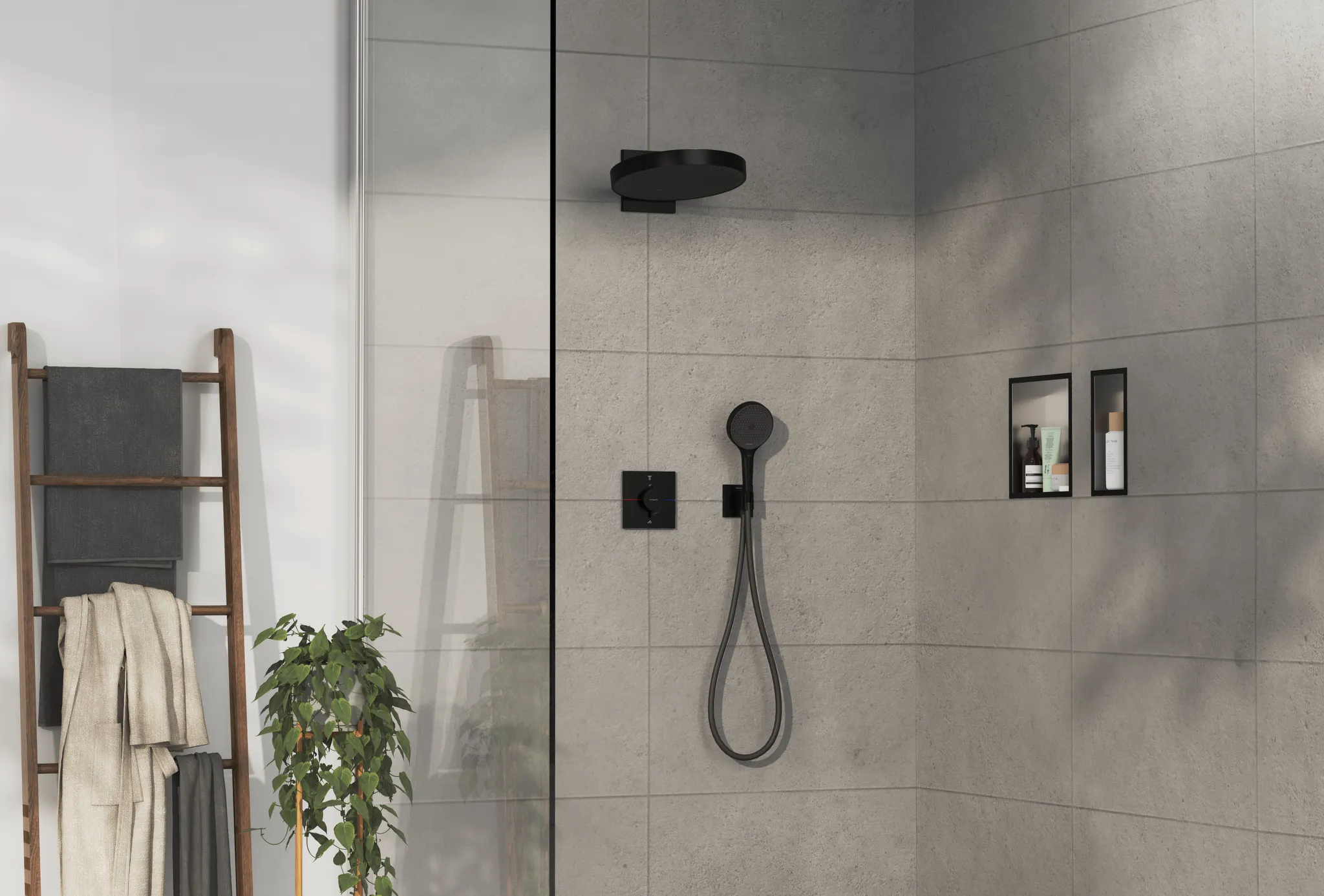 ShowerSelect Comfort E Thermostat Unterputz für 2 Verbraucher Chrom ShowerSelect Comfort E Thermostat Unterputz für 2 Verbraucher Chrom