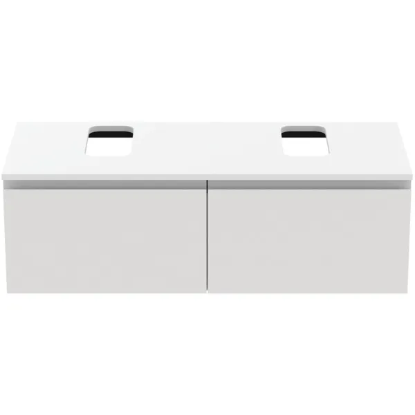 Ideal Standard Waschtischunterschrank „Finesse“ 120,2 × 37,8 × 50,5 cm Weiß matt lackiert Ideal Standard Waschtischunterschrank „Finesse“ 120,2 × 37,8 × 50,5 cm Weiß matt lackiert