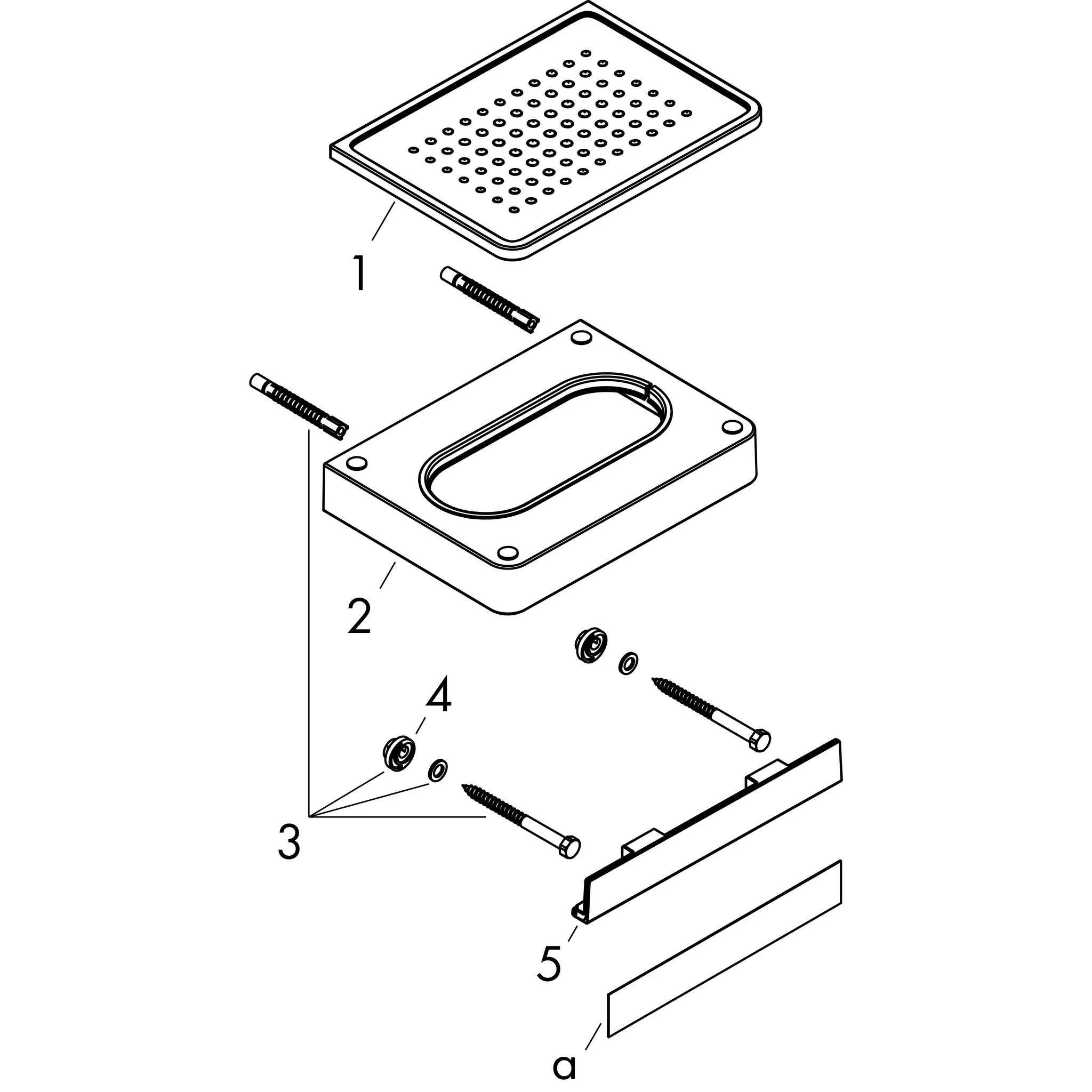 Hansgrohe AXOR Universal Softsquare Seifenschale/ Ablage, Chrom Hansgrohe AXOR Universal Softsquare Seifenschale/ Ablage, Chrom