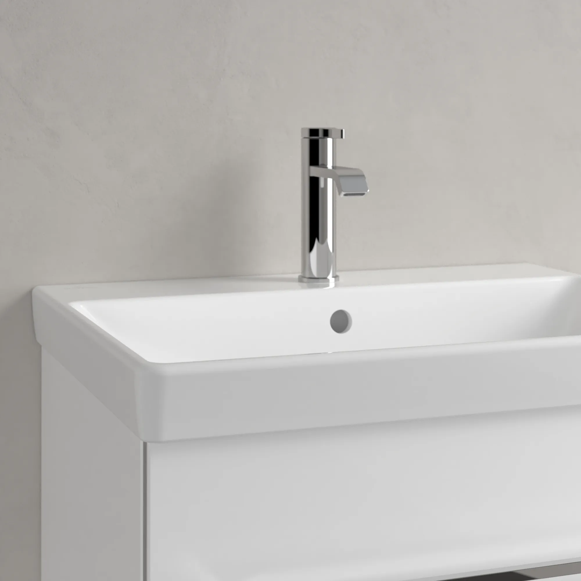 Villeroy & Boch Wandwaschtisch „Avento“ 600 × 470 × 155 mm, für Becken mittig, Hahnlochposition mittig, mit Hahnlochbohrung in Weiß Alpin Villeroy & Boch Wandwaschtisch „Avento“ 600 × 470 × 155 mm, für Becken mittig, Hahnlochposition mittig, mit Hahnlochbohrung in Weiß Alpin