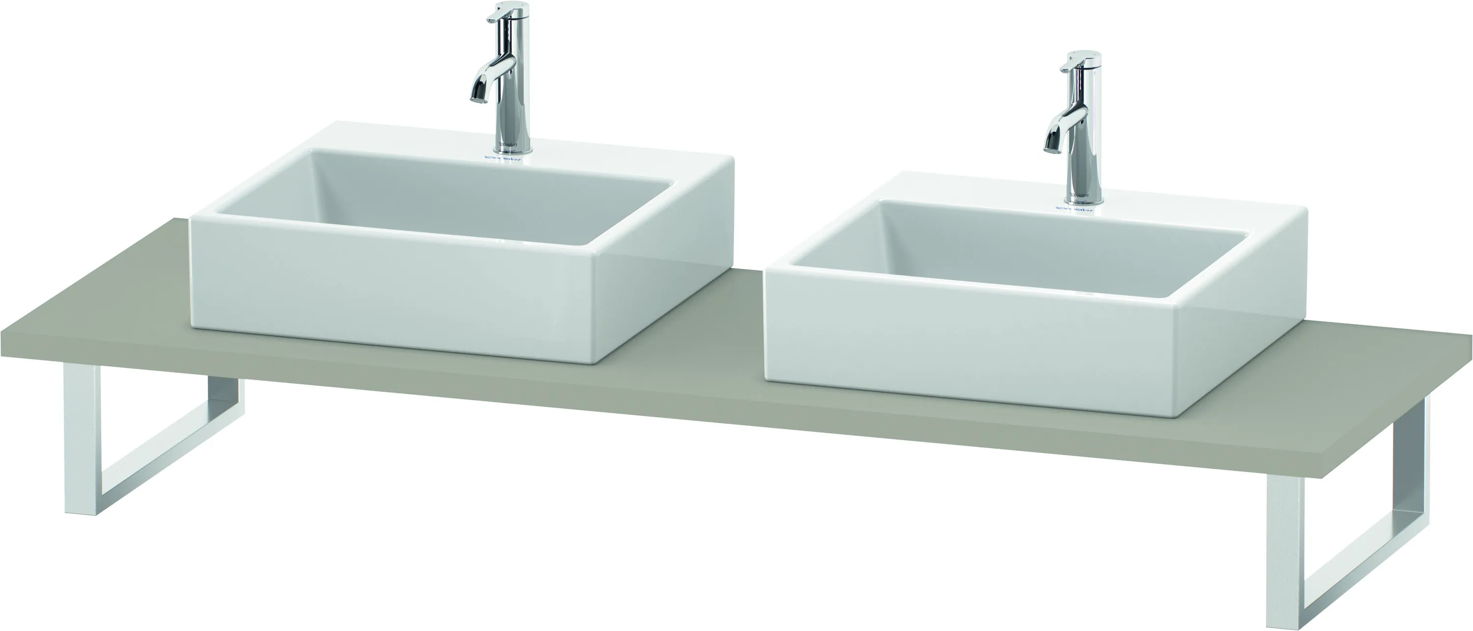 Duravit Konsole „L-Cube“ in Taupe Matt Duravit Konsole „L-Cube“ in Taupe Matt