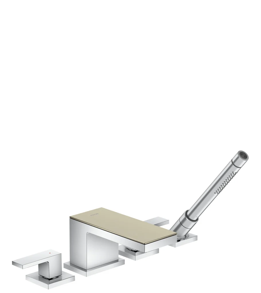 Hansgrohe AXOR MyEdition 4-Loch Wannenrandarmatur Chrom, Ausladung 151 mm, max. Durchfluss 22 l/min, Wannenrandmontage