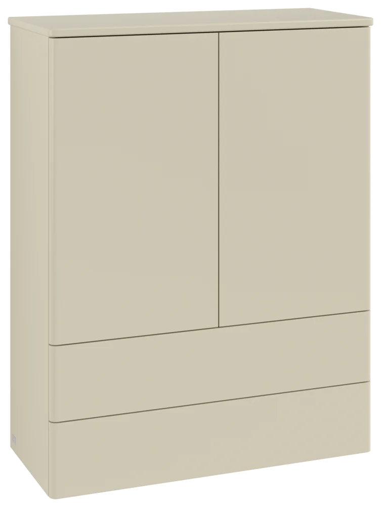 Villeroy & Boch Antao Highboard K47, 814x1039x356mm, Silk Grey Matt Lacquer