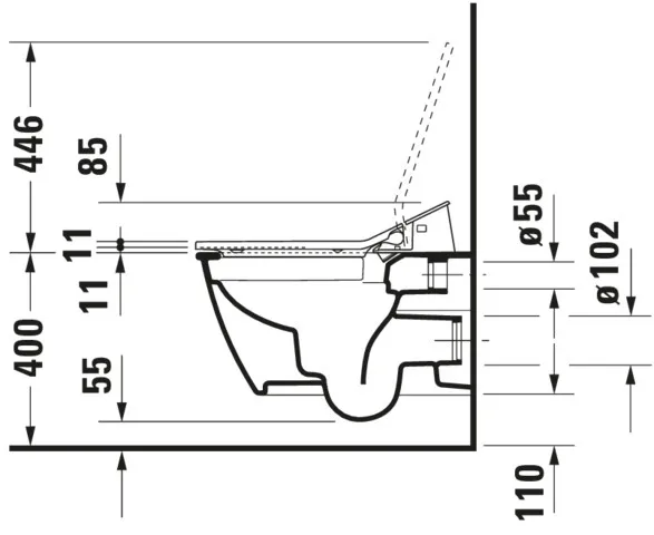 Duravit WC-Sitz mit Unterdusche (elektrisch) „SensoWash® Slim“