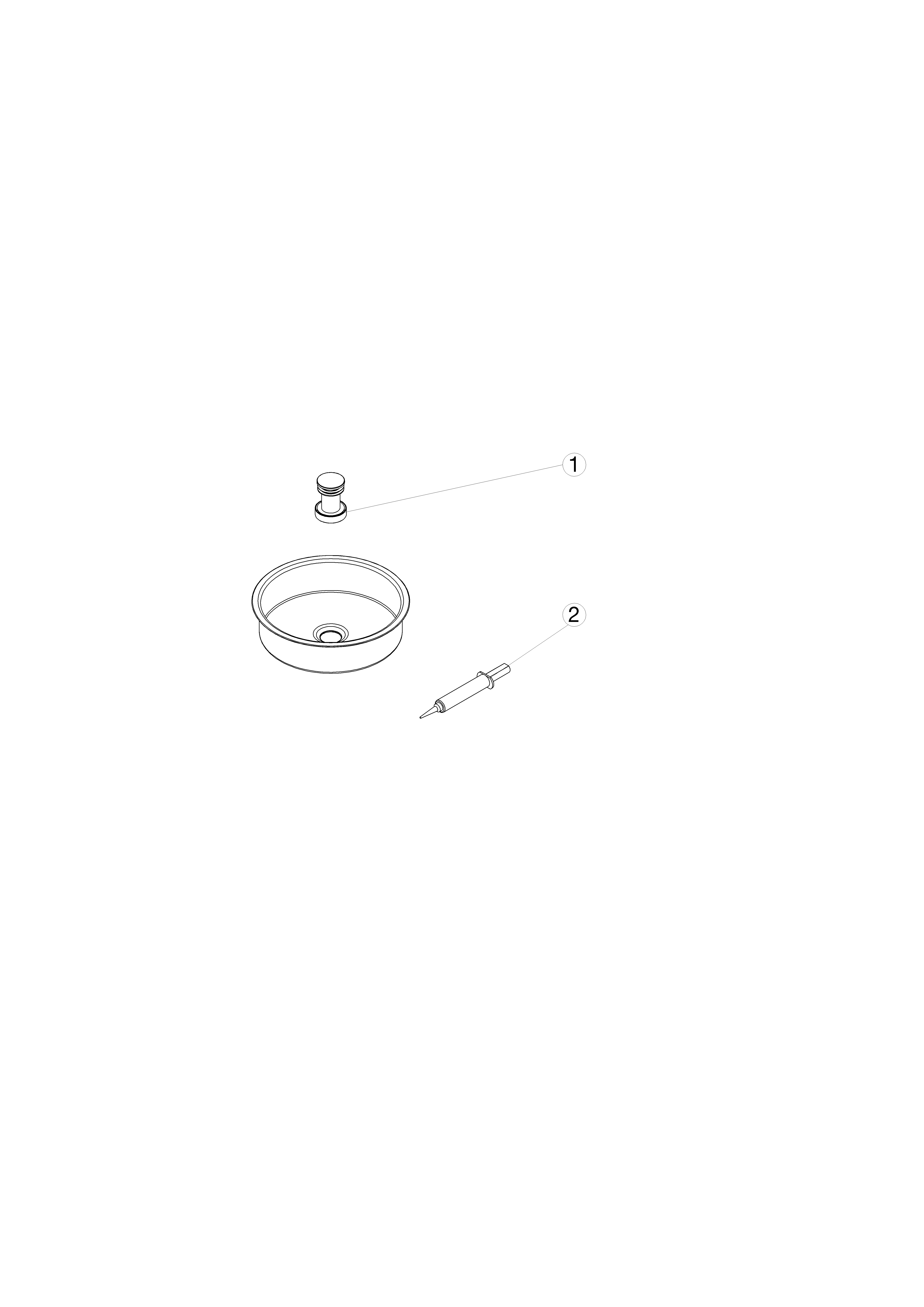 Unterbauwaschtisch „Ke-Serie“ 35,9 cm in mit ProShield