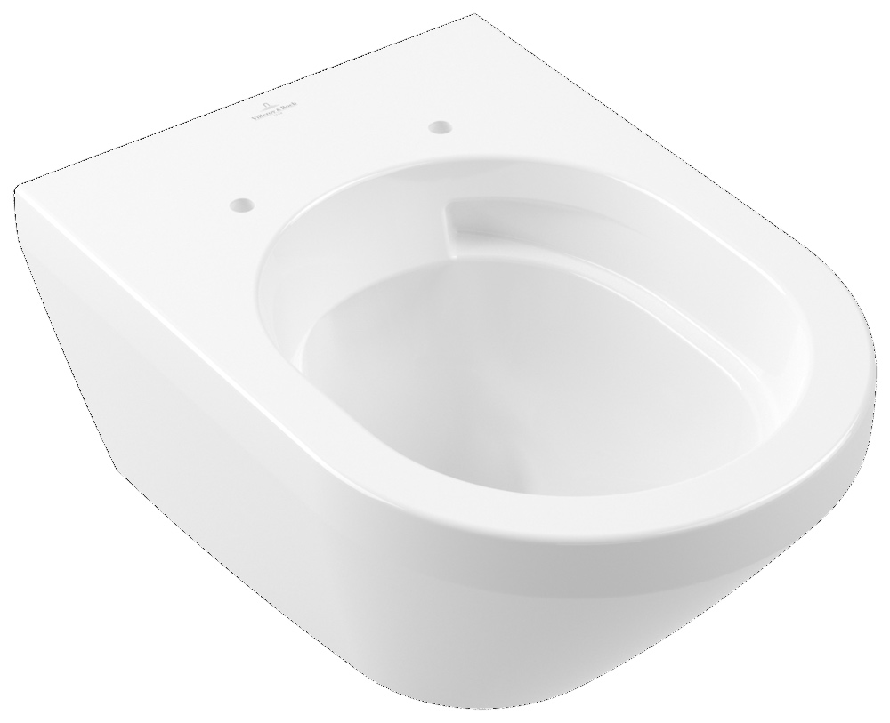 Tiefspül-WC spülrandlos Architectura 4694C0, 370 x 530 x 355 mm, Rund, wandhängend, Abgang waagerecht, Weiß Alpin