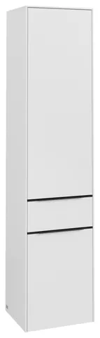 Villeroy & Boch Hochschrank mit Schublade „Subway 3.0“ 40 × 171 × 36,2 × 36,2 cm 2 Türen, 1 Auszug, 1 × fixer Fachboden, Anschlag: links, 3 × Glasfachboden, 2 Türen, Anschlag links