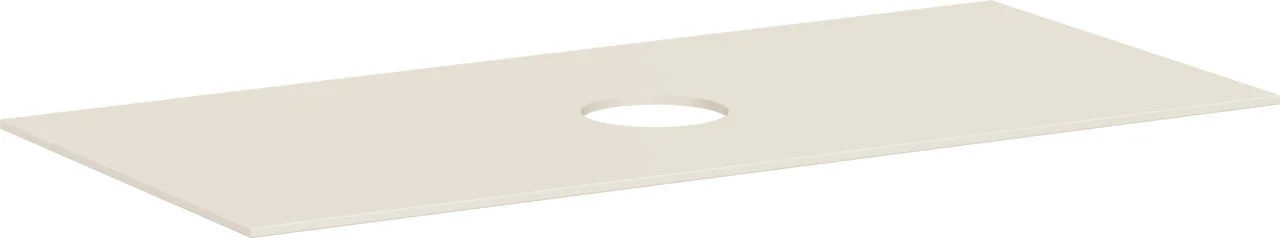 Hansgrohe Xevolos E Konsole Sandbeige Matt, 1.180 x 500 mm, mittiger Ausschnitt für Aufsatzwaschtisch ohne Hahnloch Hansgrohe Xevolos E Konsole Sandbeige Matt, 1.180 x 500 mm, mittiger Ausschnitt für Aufsatzwaschtisch ohne Hahnloch