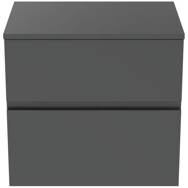 Ideal Standard Waschtischunterschrank Finesse Anthrazit matt 602x440x558 mm 2 Schubladen Softclose Ideal Standard Waschtischunterschrank Finesse Anthrazit matt 602x440x558 mm 2 Schubladen Softclose