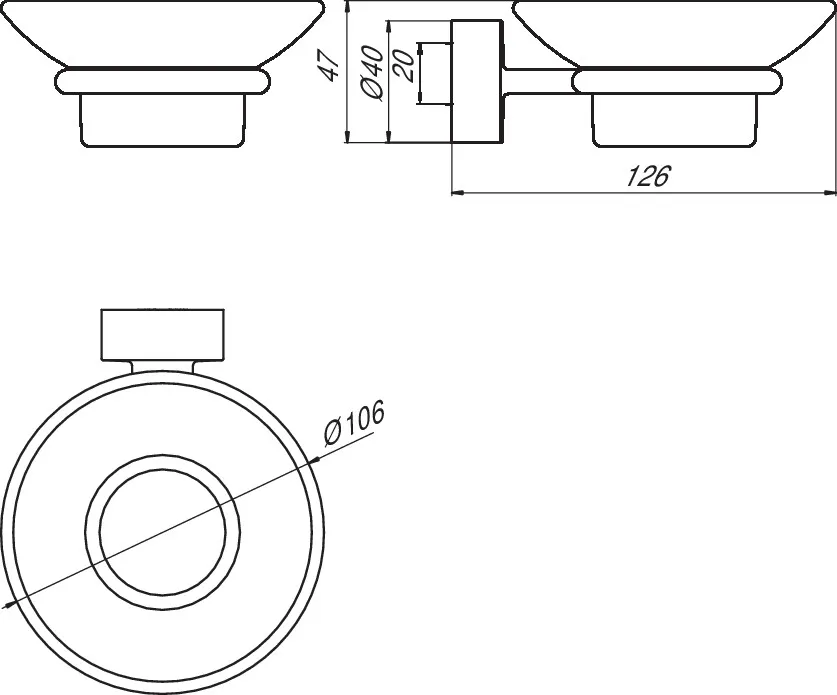 emco Seifenhalter „rondo 2“, Befestigung verdeckt 10,6 × 4,7 × 12,6 cm in chrom emco Seifenhalter „rondo 2“, Befestigung verdeckt 10,6 × 4,7 × 12,6 cm in chrom