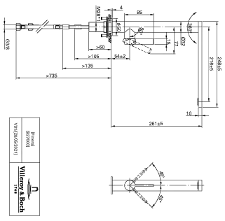 Villeroy & Boch Küchenarmatur „Finera“ Ausladung 222 mm Villeroy & Boch Küchenarmatur „Finera“ Ausladung 222 mm