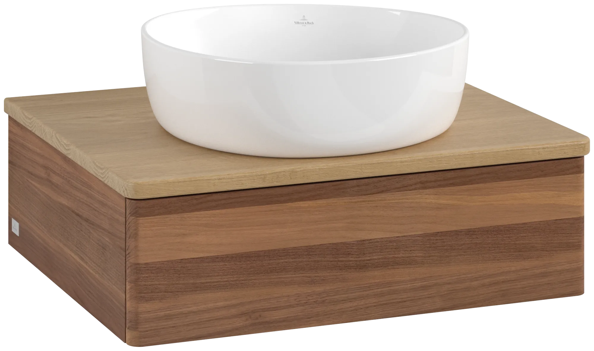 Villeroy & Boch Antao Waschbeckenunterschrank K07_1, 600x190x500 mm, Warm Walnut / Honey Oak