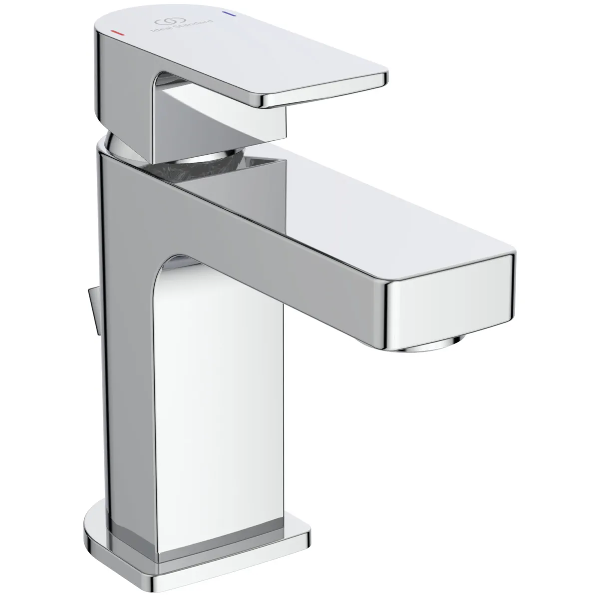 Waschtischarmatur Edge, Slim Piccolo, mit Ablaufgarnitur, Ausladung 90mm, Chrom Waschtischarmatur Edge, Slim Piccolo, mit Ablaufgarnitur, Ausladung 90mm, Chrom