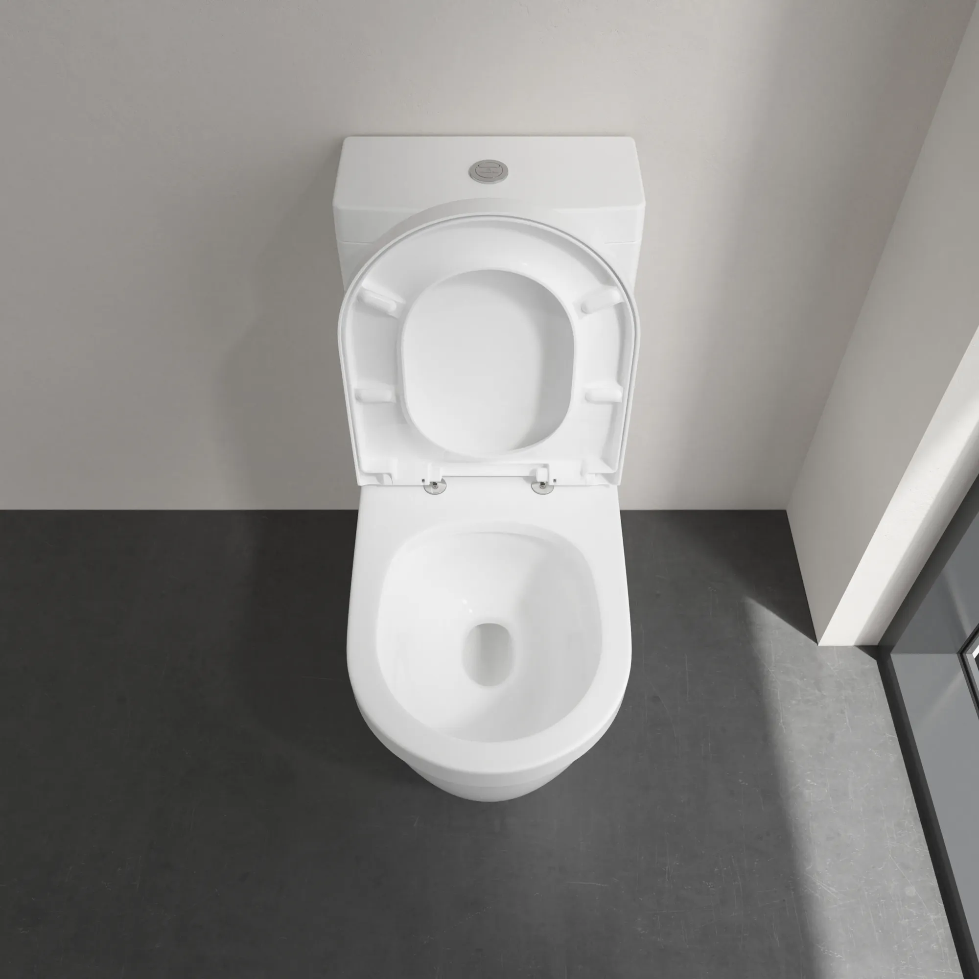 Stand-Tiefspül-WC für Kombination mit Spülkasten DirectFlush „Architectura“ 37 × 40 × 70 cm, ohne Spülrand, Abgang waagerecht