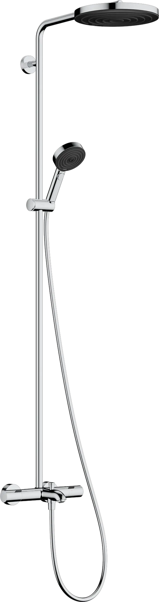 Hansgrohe Pulsify S Puro Showerpipe 260 1jet EcoSmart mit Wannenthermostat Ecostat Fine und Handbrause 3jet, Chrom Hansgrohe Pulsify S Puro Showerpipe 260 1jet EcoSmart mit Wannenthermostat Ecostat Fine und Handbrause 3jet, Chrom