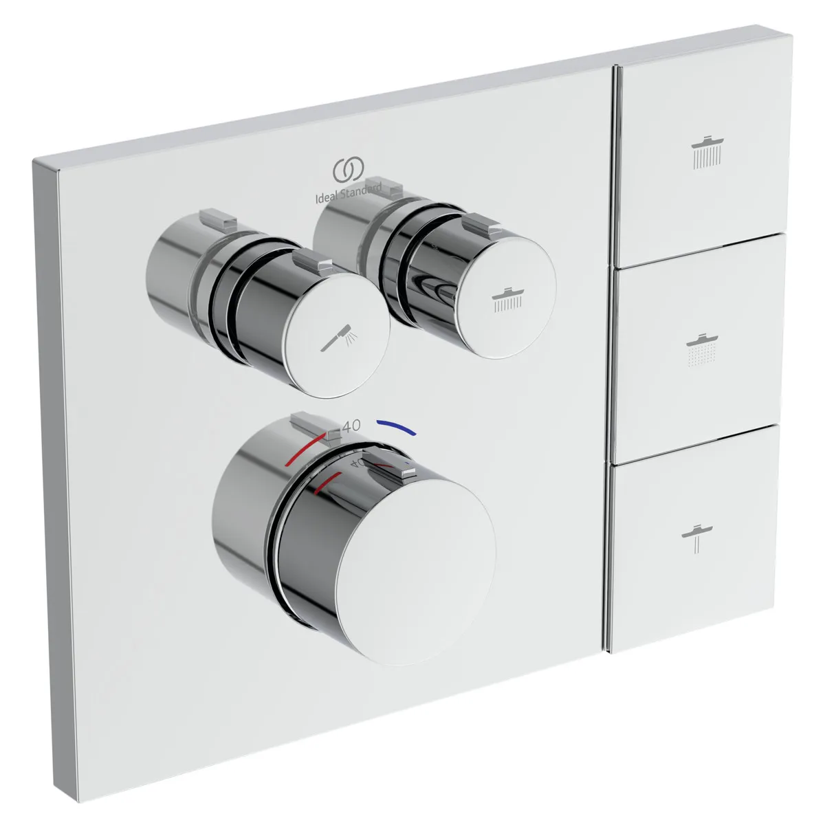Brausethermostat Unterputz Ceratherm Navigo Solos Brushed Gold Brausethermostat Unterputz Ceratherm Navigo Solos Brushed Gold