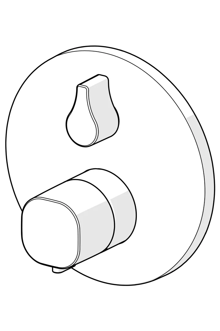HansaLIVING Wannen- und Brausearmatur Fertigmontageset für Wanne/Brause HansaLIVING 8114 Rosette rund DN15 Chrom HansaLIVING Wannen- und Brausearmatur Fertigmontageset für Wanne/Brause HansaLIVING 8114 Rosette rund DN15 Chrom