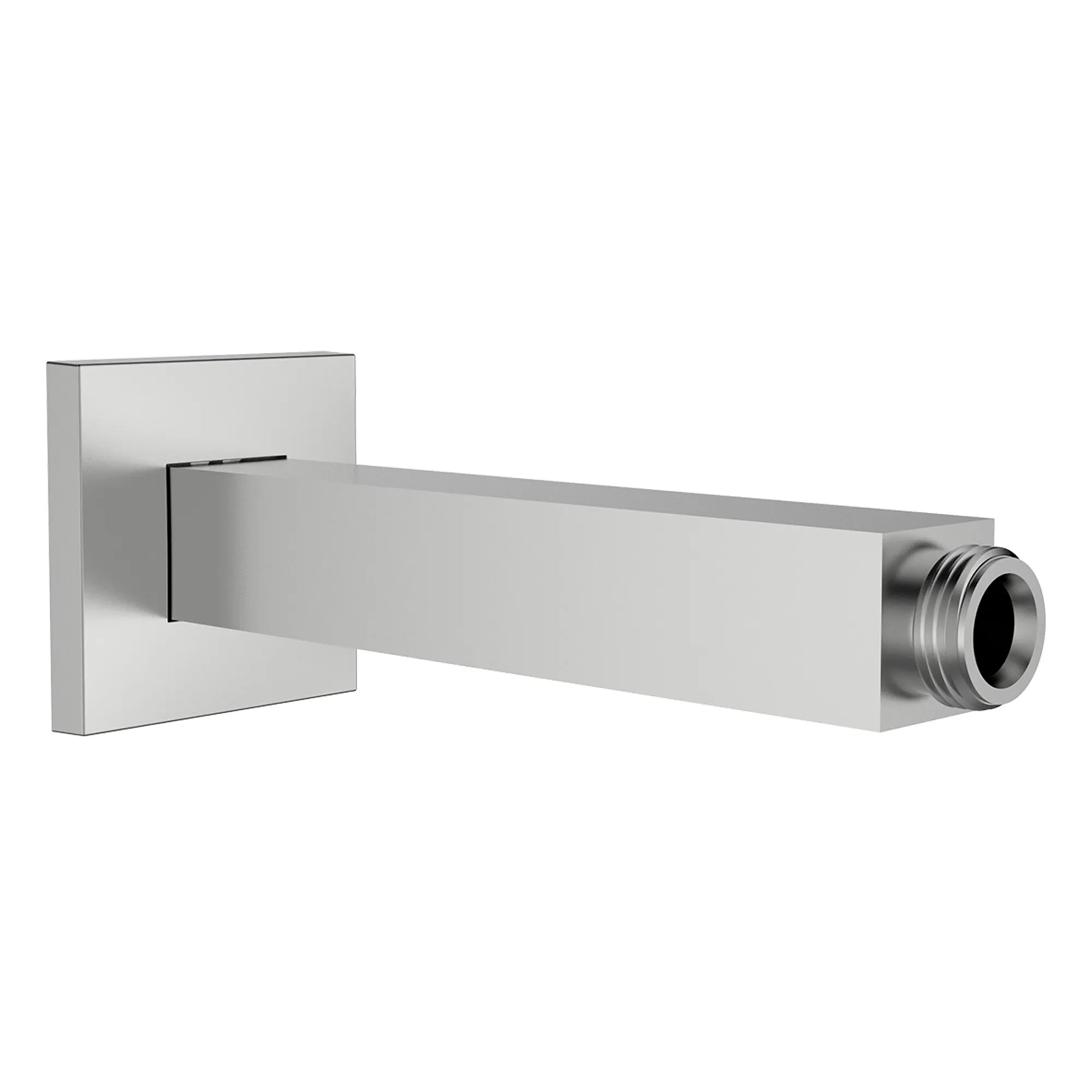 Brausedeckenarm, Edelstahl-Optik, quadratische Rosette, Länge 150mm, passend zu Kopfbrause HF504732441000 Brausedeckenarm, Edelstahl-Optik, quadratische Rosette, Länge 150mm, passend zu Kopfbrause HF504732441000