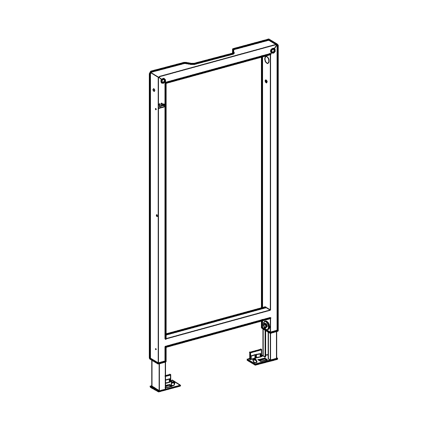 Leer-Element Rapid SL 38548_1, 1,13 m Bauhöhe, zum Einbau von Armaturenhalterungen oder für die Überbrückung von Elementabständen von 60 -170 cm, für die Rücken-an-Rücken-Montage mit freistehenden Elementen