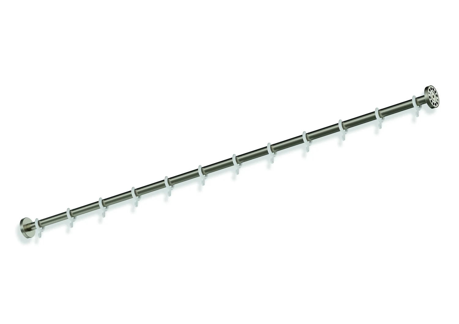 HEWI System 900 Vorhangstange, Edelstahl, PVD, Länge 1524 mm