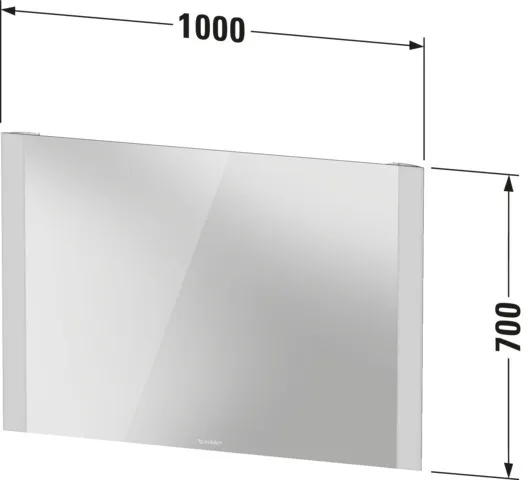 Duravit Spiegel „Licht & Spiegel“ 100 × 70 cm Duravit Spiegel „Licht & Spiegel“ 100 × 70 cm