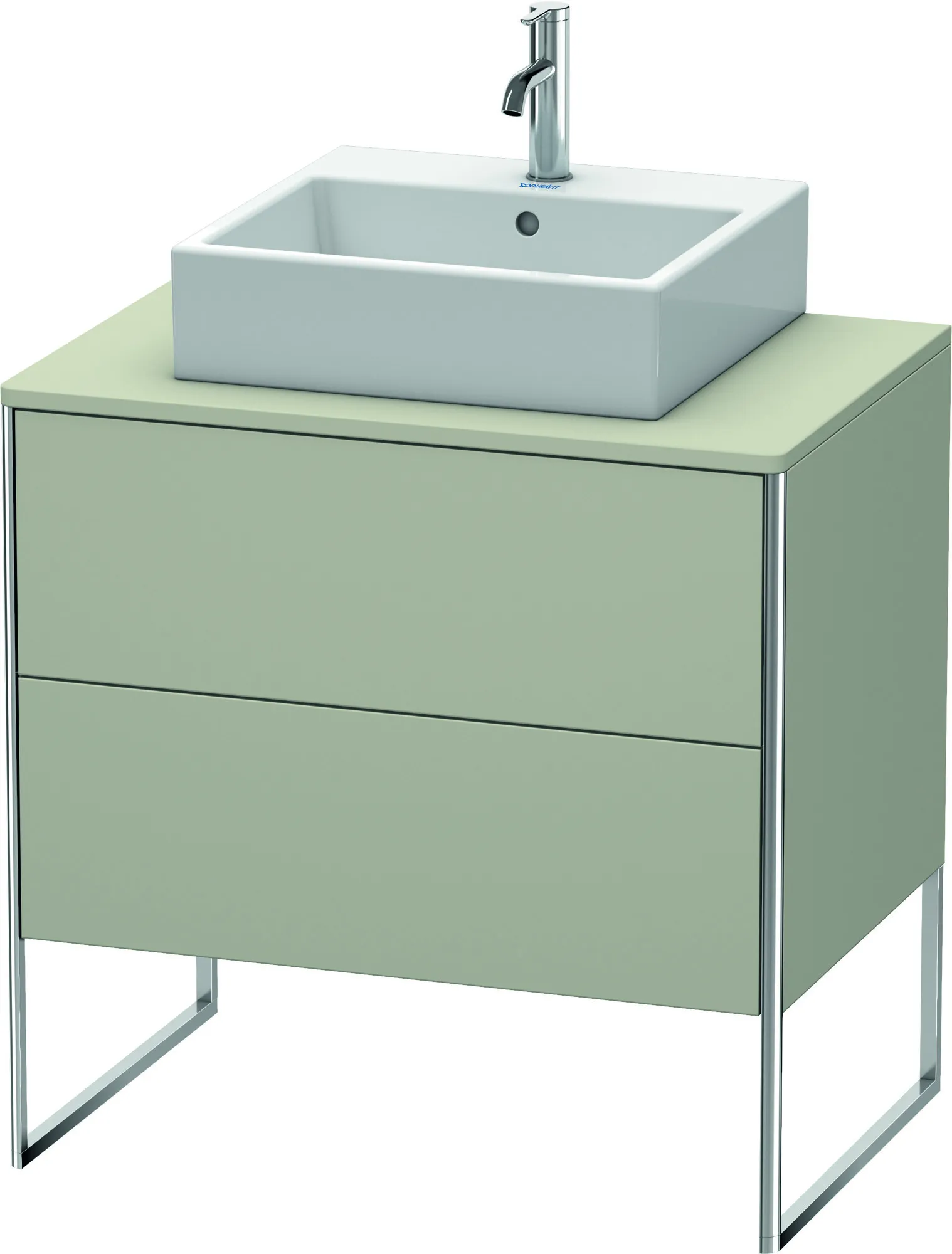 Duravit Waschtischunterschrank bodenstehend „XSquare“ 80 × 77,8 × 54,8 cm Taupe Seidenmatt Duravit Waschtischunterschrank bodenstehend „XSquare“ 80 × 77,8 × 54,8 cm Taupe Seidenmatt