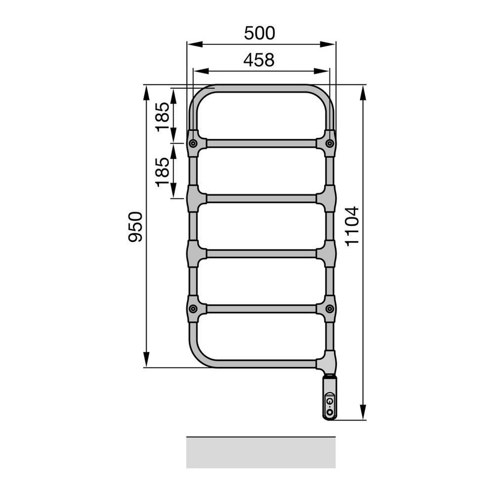 Zehnder Handtuchwärmer „Nobis“ 50 × 110 cm Zehnder Handtuchwärmer „Nobis“ 50 × 110 cm