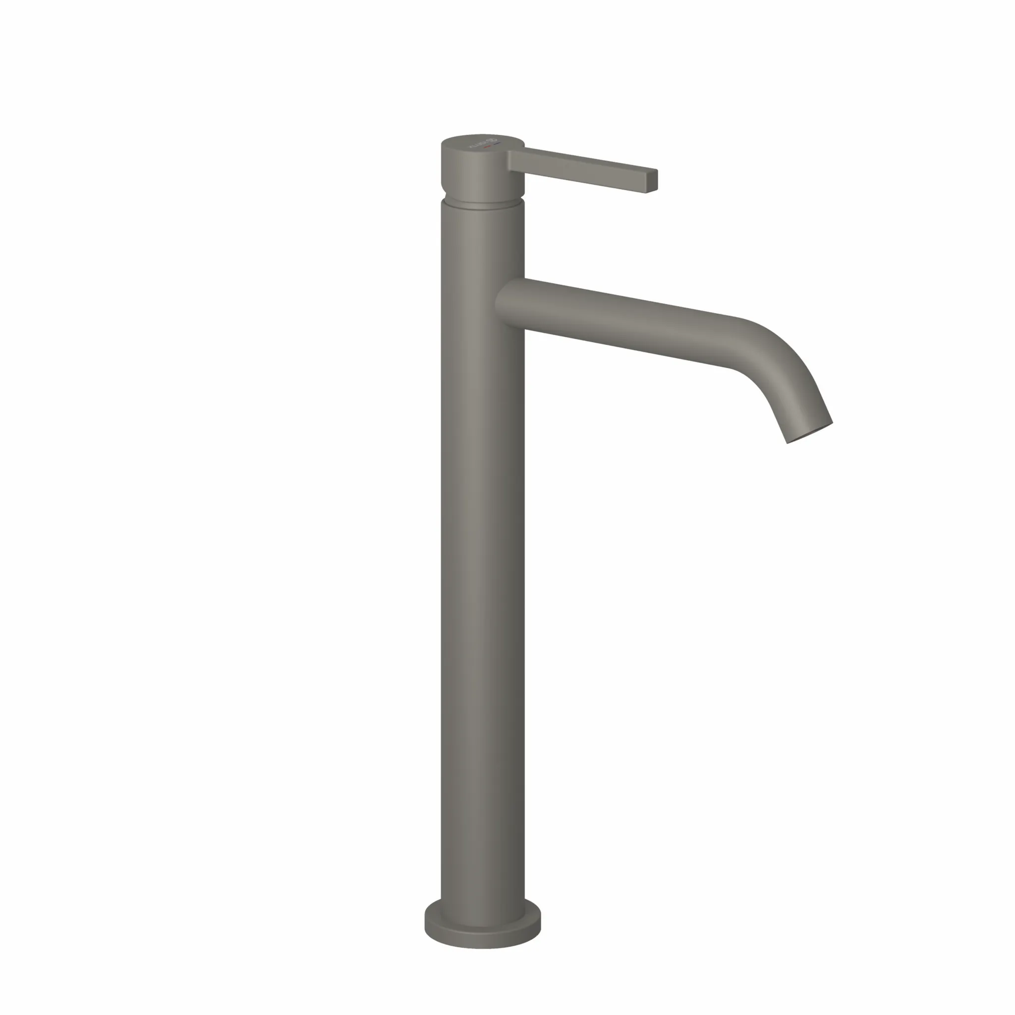 Kludi NOVA FONTE Pura Waschbecken-Einhandmischer 240 mm, Matt Dove, 1-Loch-Montage, geschlossener Metallhebel, DVGW-zugelassen