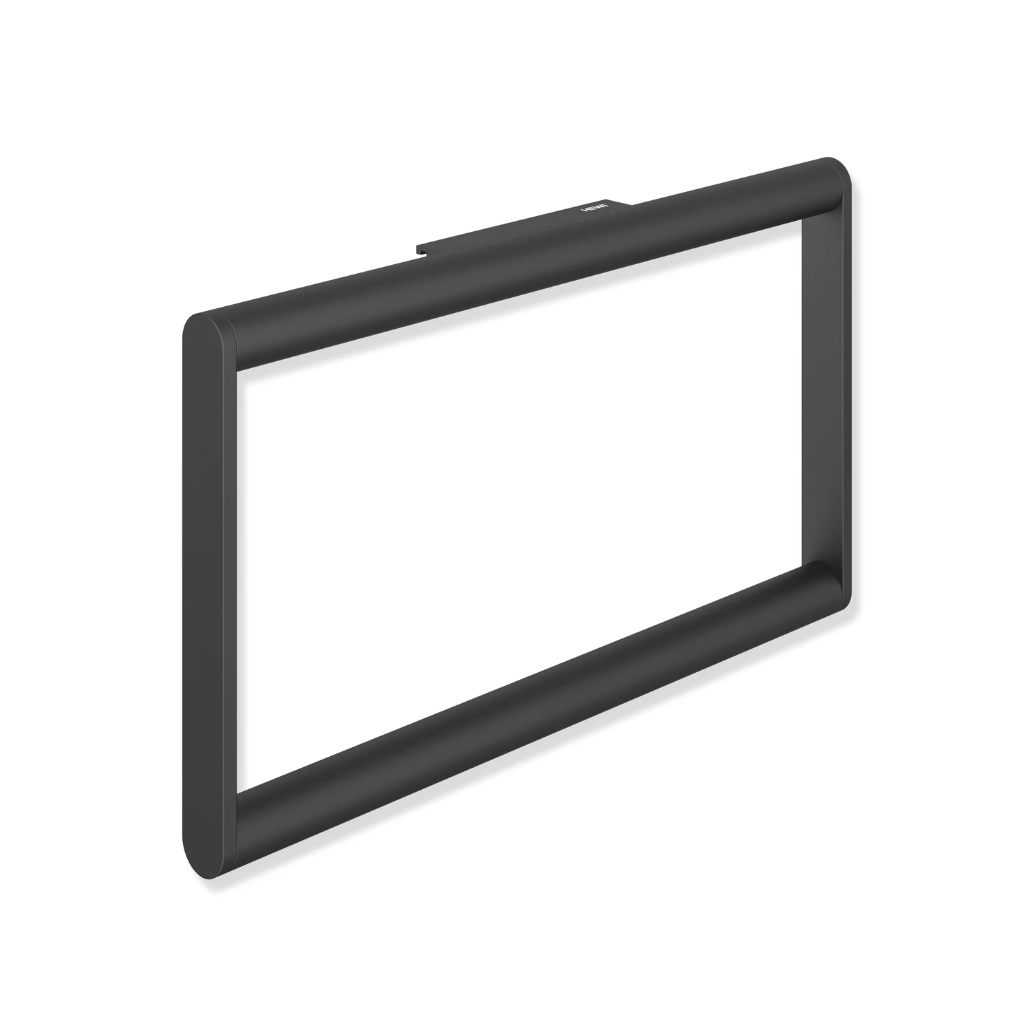 HEWI Handtuchring pulverbeschichtet „System 900“ 23 × 13 × 2,1 cm in Schwarz tiefmatt