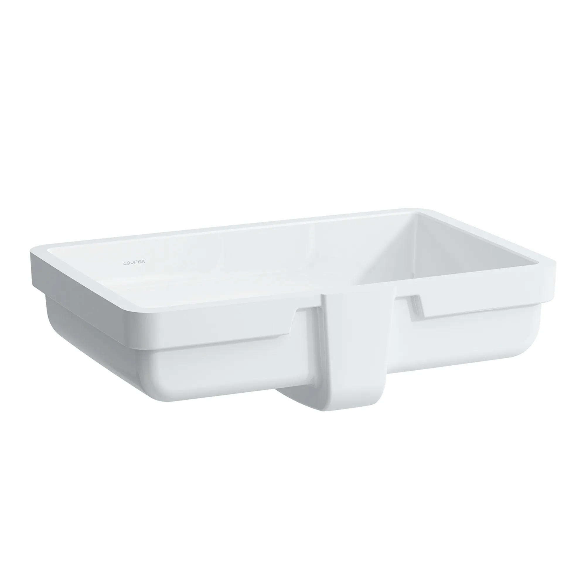 Einbauwaschtisch von unten LIVING CITY 360x535x155 ohne Hahnloch mit Überlauf weiß Einbauwaschtisch von unten LIVING CITY 360x535x155 ohne Hahnloch mit Überlauf weiß