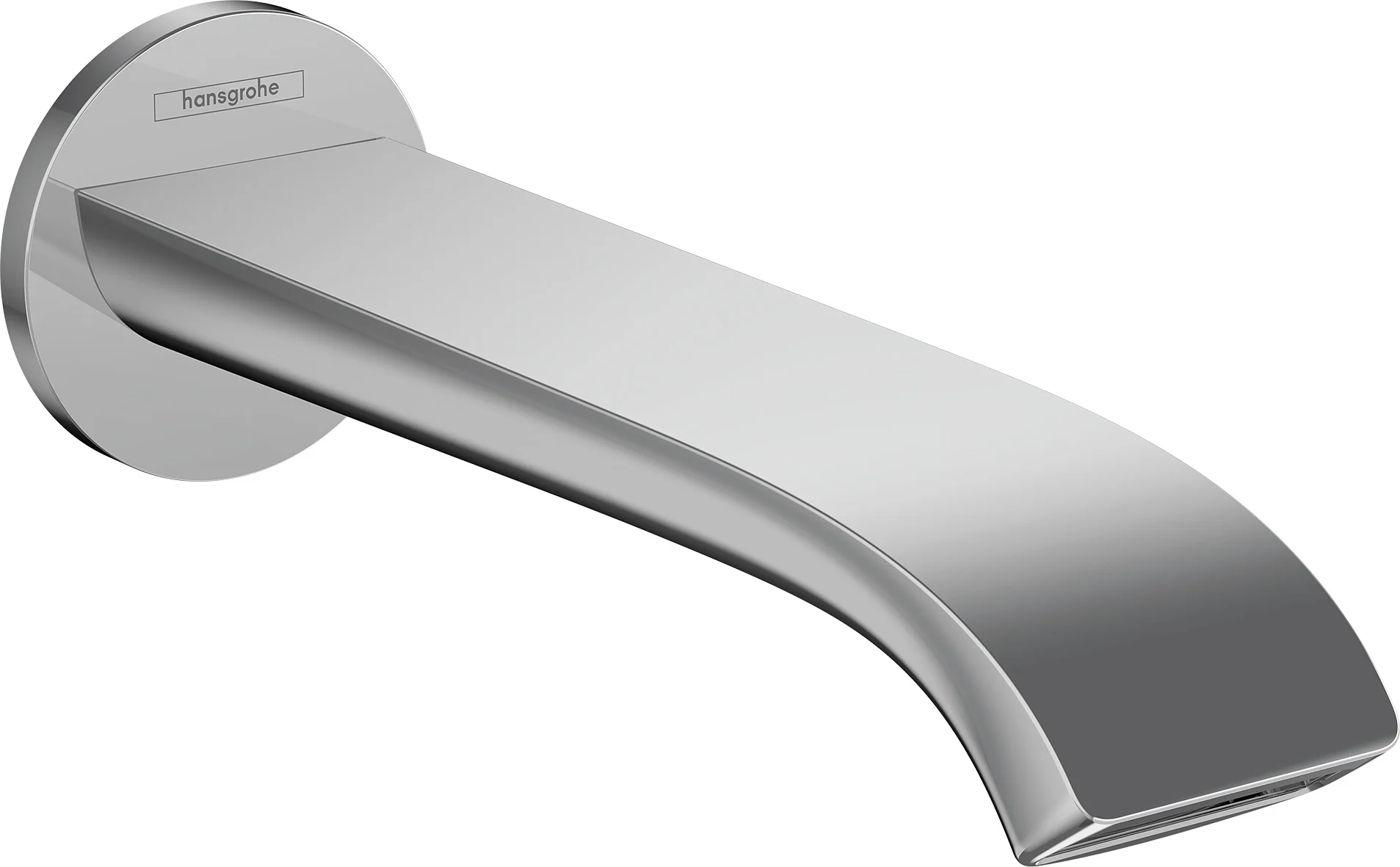 Hansgrohe Vivenis Wanneneinlauf Chrom, G 1/2, Ausladung 202 mm, Wandmontage, max. Durchfluss 24,3 l/min, WaterfallStream Hansgrohe Vivenis Wanneneinlauf Chrom, G 1/2, Ausladung 202 mm, Wandmontage, max. Durchfluss 24,3 l/min, WaterfallStream
