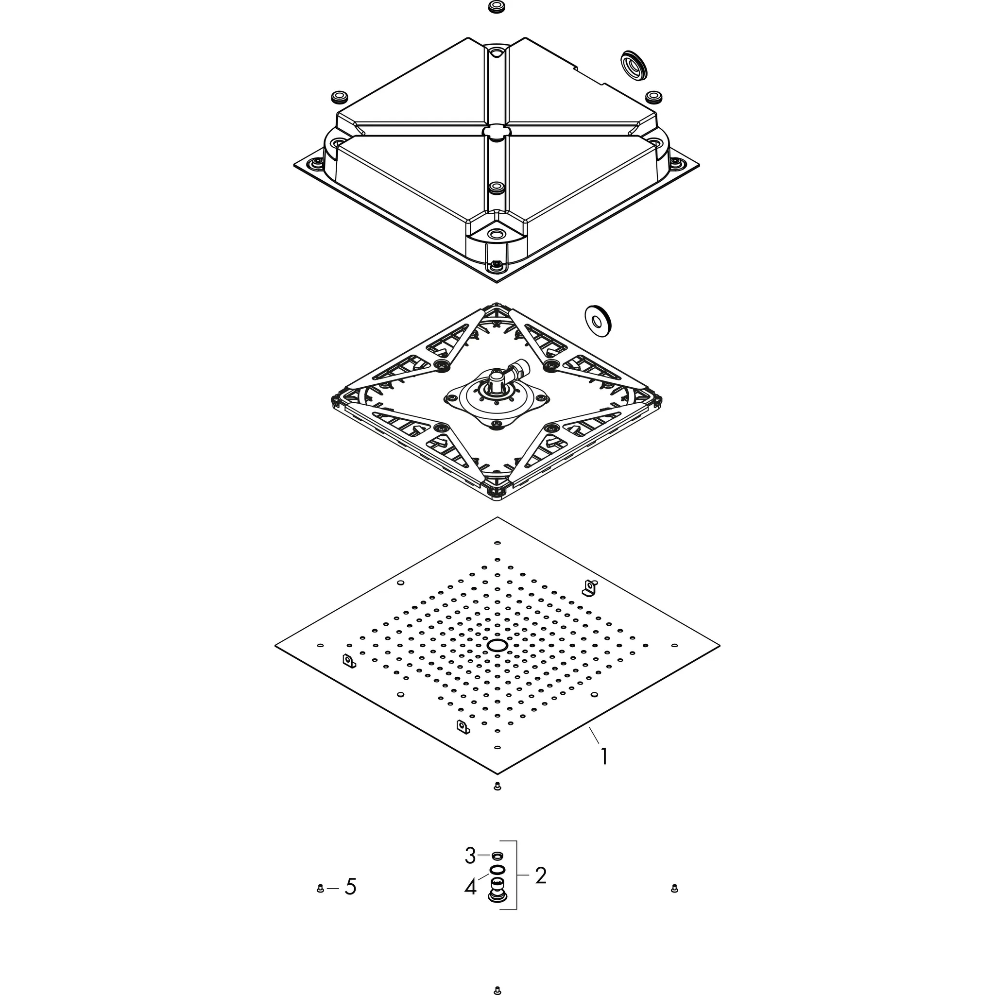 Hansgrohe Raindance E Kopfbrause 400⁄400 1jet Deckenintegriert, Chrom Hansgrohe Raindance E Kopfbrause 400⁄400 1jet Deckenintegriert, Chrom