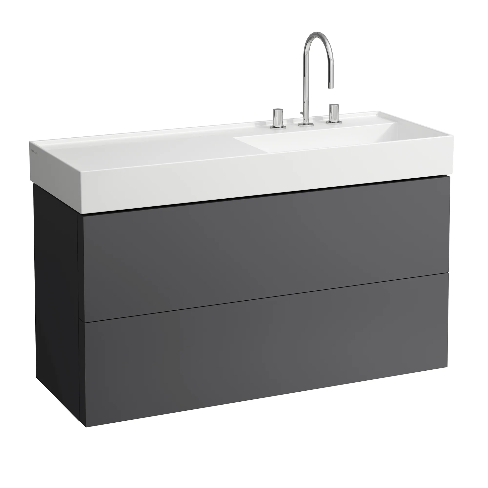 Laufen Waschtischunterbau „Kartell“ 450 × 600 × 1180 mm Schiefergrau