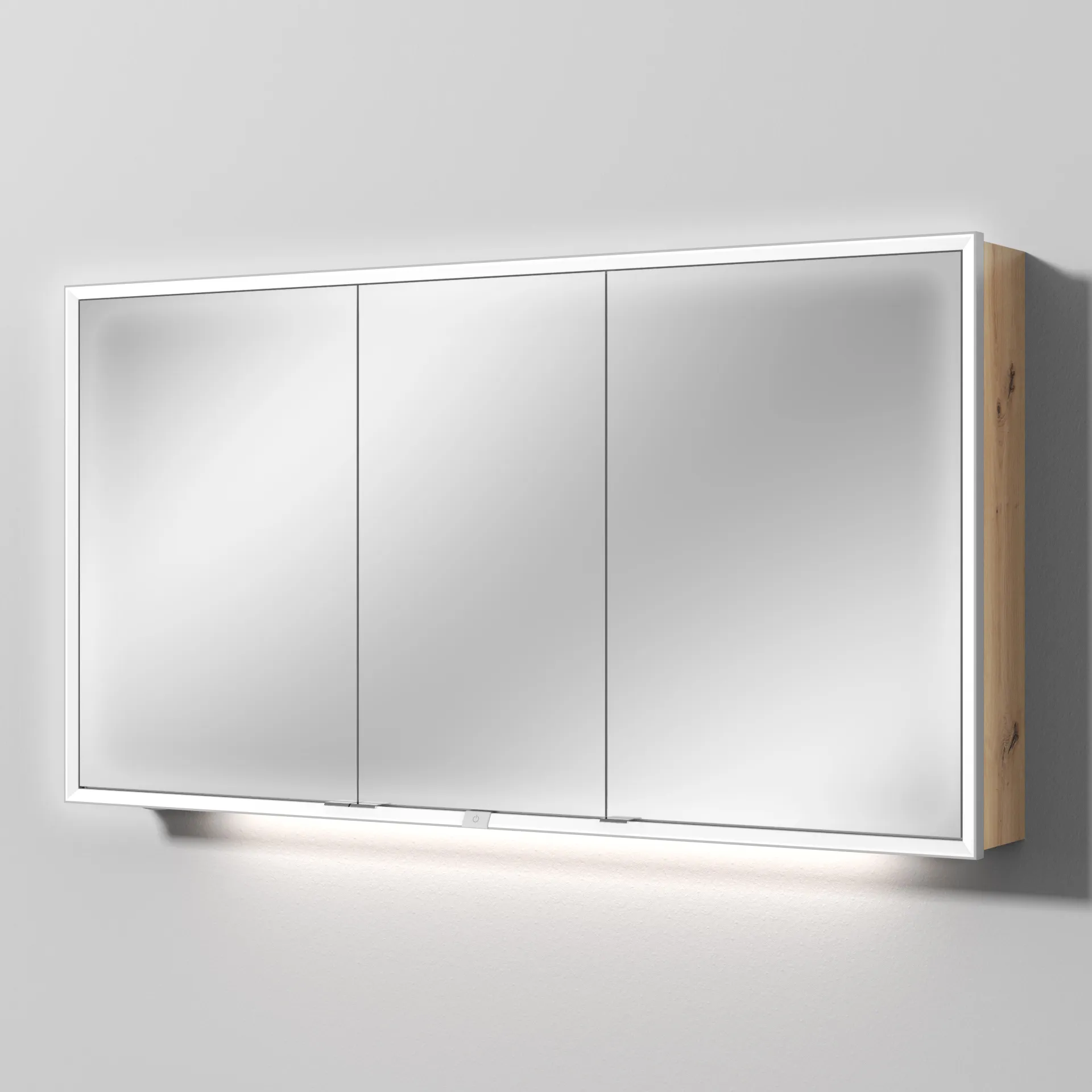 Sanipa Spiegelschrank „Milo“ 140 × 75 × 16,8 cm in Eiche Natural-Touch