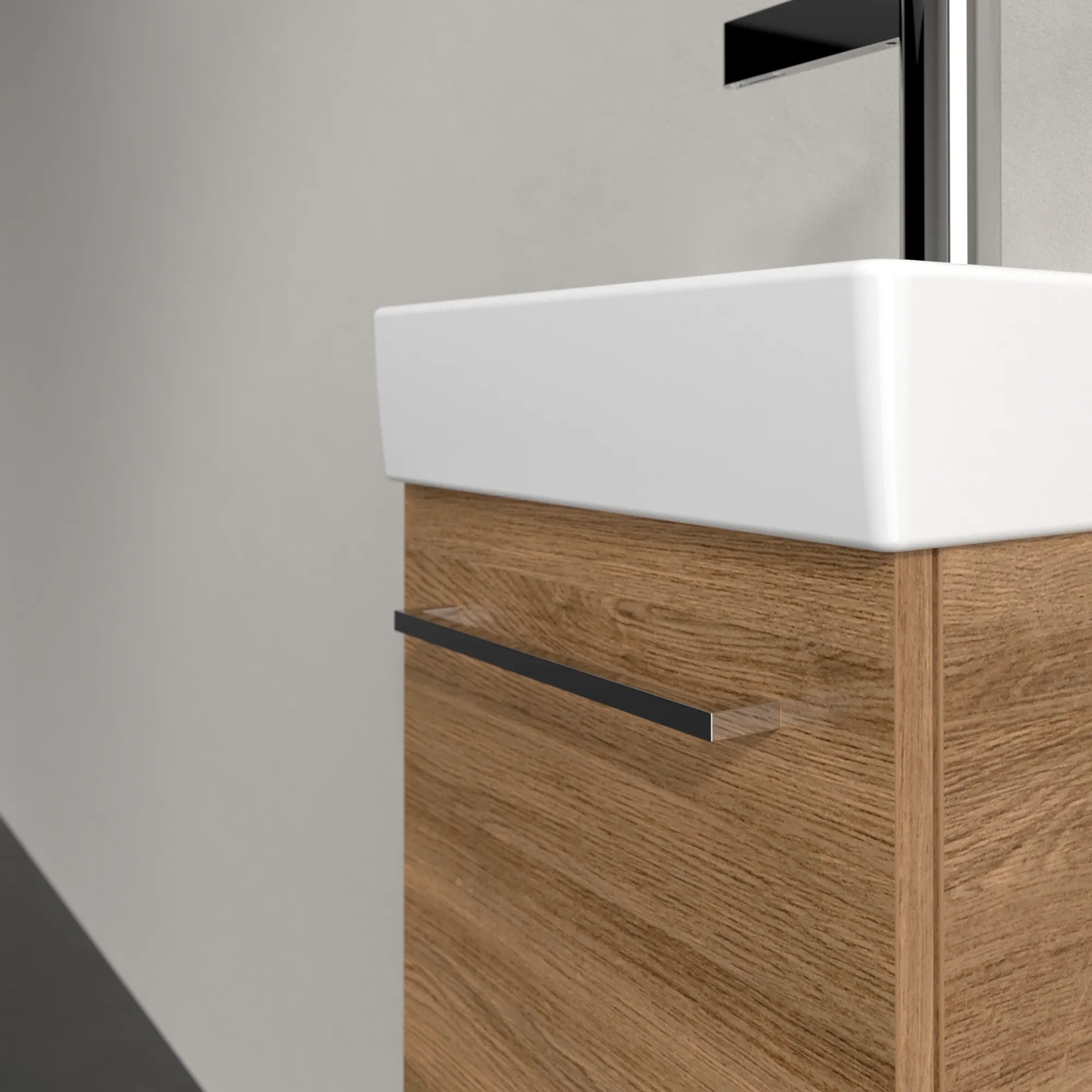 Villeroy & Boch Waschtischunterschrank mit Tür „Avento“ für Schrankwaschtisch 340 × 514 × 202 mm Kansas Oak, Anschlag links, Soft Closing, 1 Tür Villeroy & Boch Waschtischunterschrank mit Tür „Avento“ für Schrankwaschtisch 340 × 514 × 202 mm Kansas Oak, Anschlag links, Soft Closing, 1 Tür