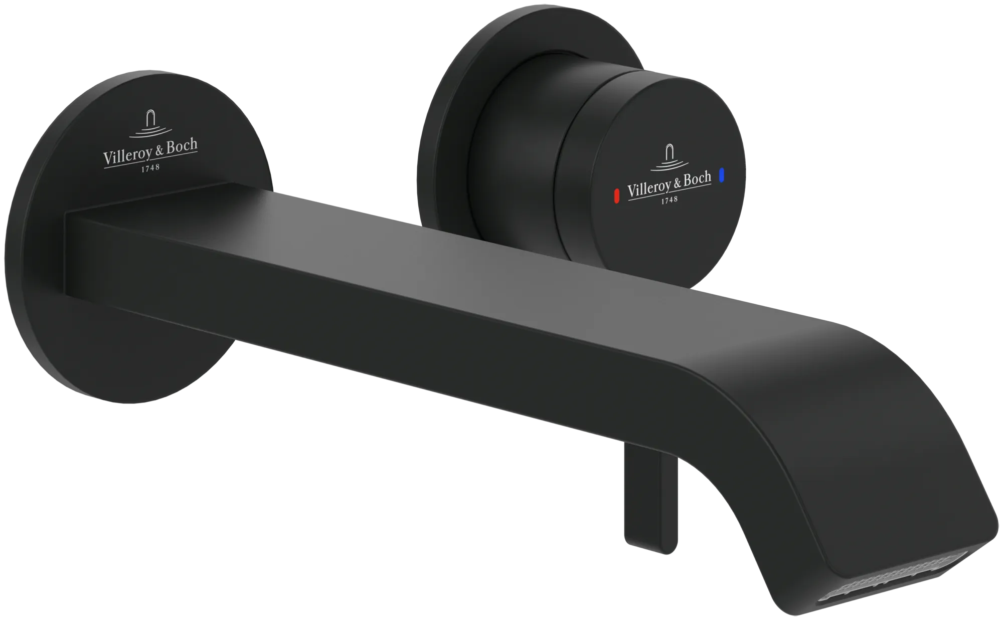 Villeroy & Boch Einhebel-Waschtischarmatur Dawn, 60x60x201 mm, Matt Black, AirPlus, SmartPressure, Wandmontage Villeroy & Boch Einhebel-Waschtischarmatur Dawn, 60x60x201 mm, Matt Black, AirPlus, SmartPressure, Wandmontage