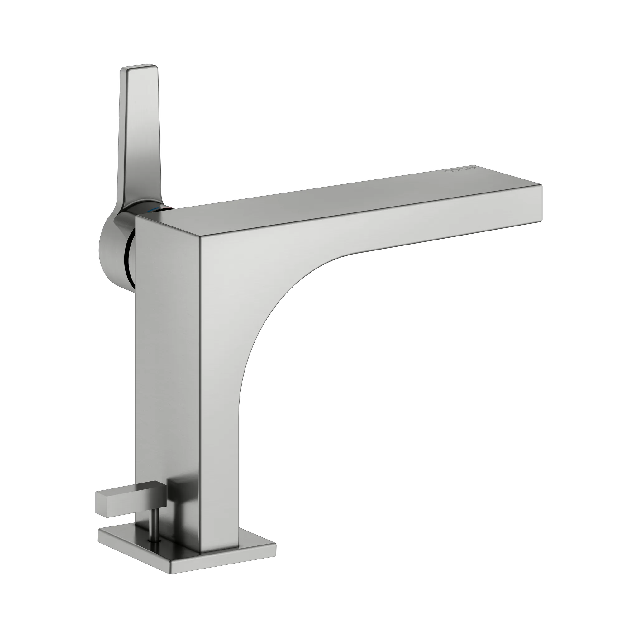 KEUCO EDITION 11 Einhebel-Waschtischmischer 110 mit Zugstangen-Ablaufgarnitur Edelstahl-finish KEUCO EDITION 11 Einhebel-Waschtischmischer 110 mit Zugstangen-Ablaufgarnitur Edelstahl-finish