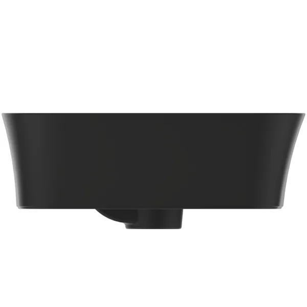 Waschbecken „Ipalyss“ 55 × 38 × 14,5 cm, Hahnlochposition mittig in Schwarz Matt