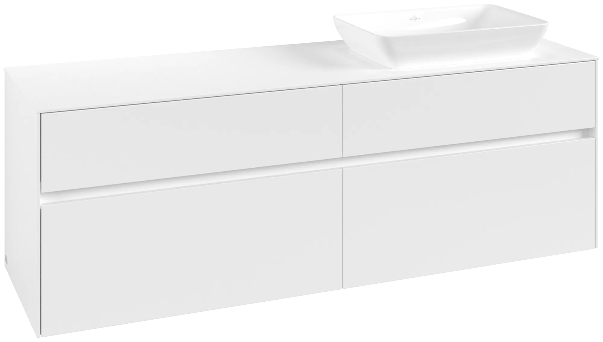 Villeroy & Boch Collaro Waschbeckenunterschrank C12200, 1600x548x500mm, White Matt