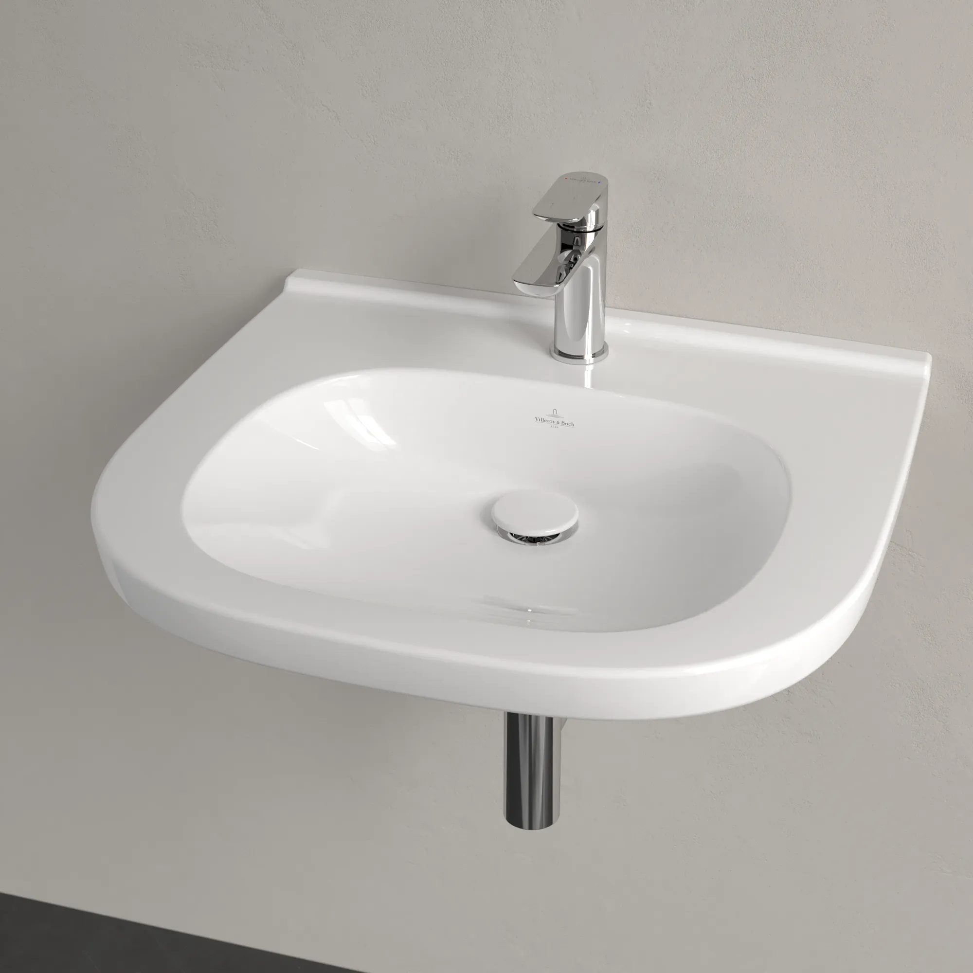 Villeroy & Boch Wandwaschtisch „ViCare“ 600 × 550 × 195 mm, mit Hahnlochbohrung
