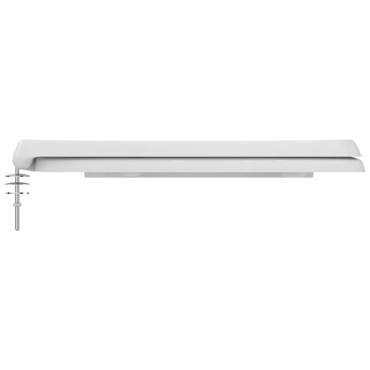 Ideal Standard WC-Sitz Eurovit Weiß, Sandwich, Duroplast, für Standard-WC, Scharnierblätter aus Edelstahl Ideal Standard WC-Sitz Eurovit Weiß, Sandwich, Duroplast, für Standard-WC, Scharnierblätter aus Edelstahl