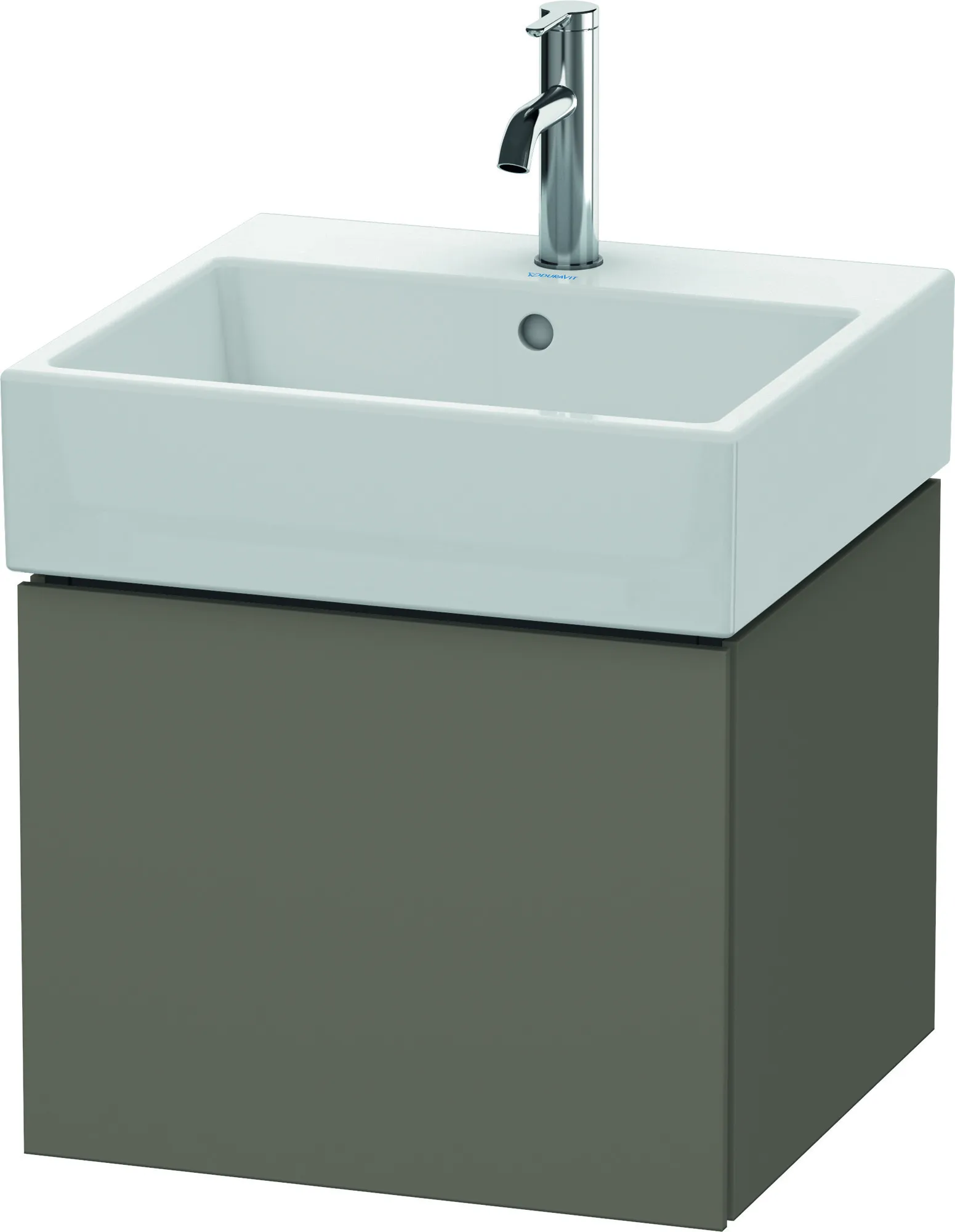 Duravit Waschtischunterschrank wandhängend „L-Cube“ 48,4 × 39,4 × 45,9 cm Flannel Grey Seidenmatt Duravit Waschtischunterschrank wandhängend „L-Cube“ 48,4 × 39,4 × 45,9 cm Flannel Grey Seidenmatt