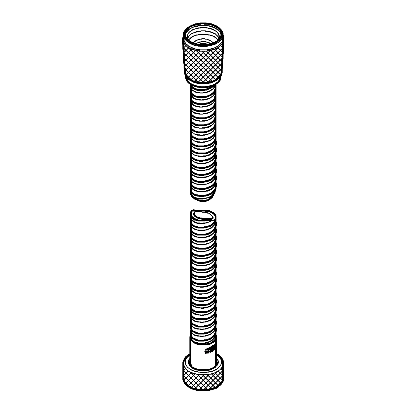 Brauseschlauch Relexaflex 28151_1, 1.500 mm, chrom