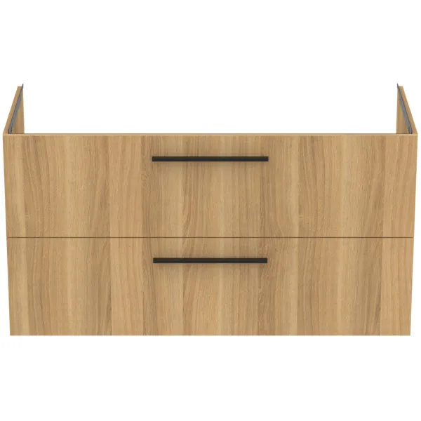 Möbelwaschtischunterschrank i.life B 2 Auszüge Siphonausschnitt auf der rechten Seite 1200x505x630mm Weiß matt