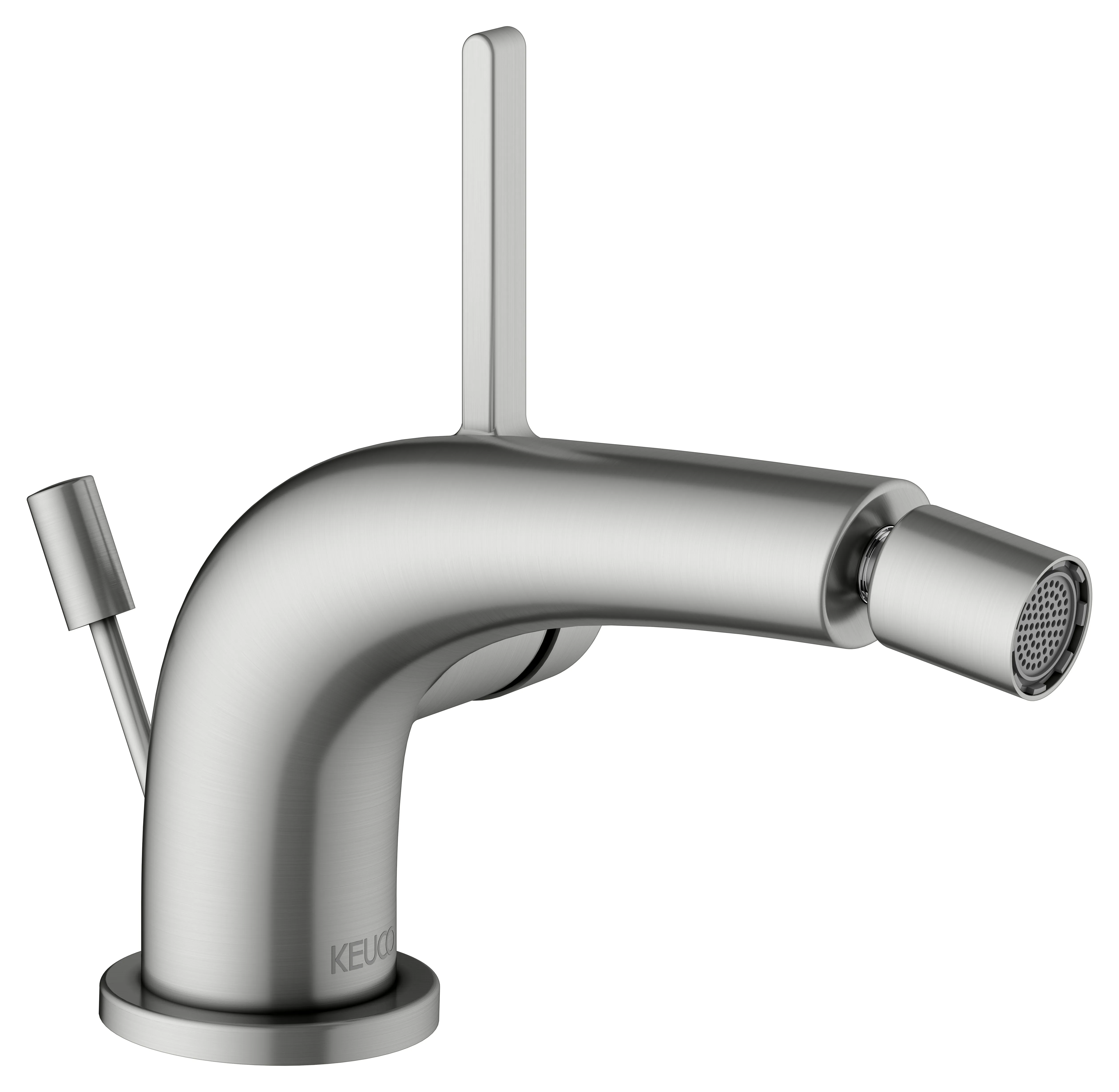 Edition 400 Einhebel-Bidetmischer Edelstahl-finish