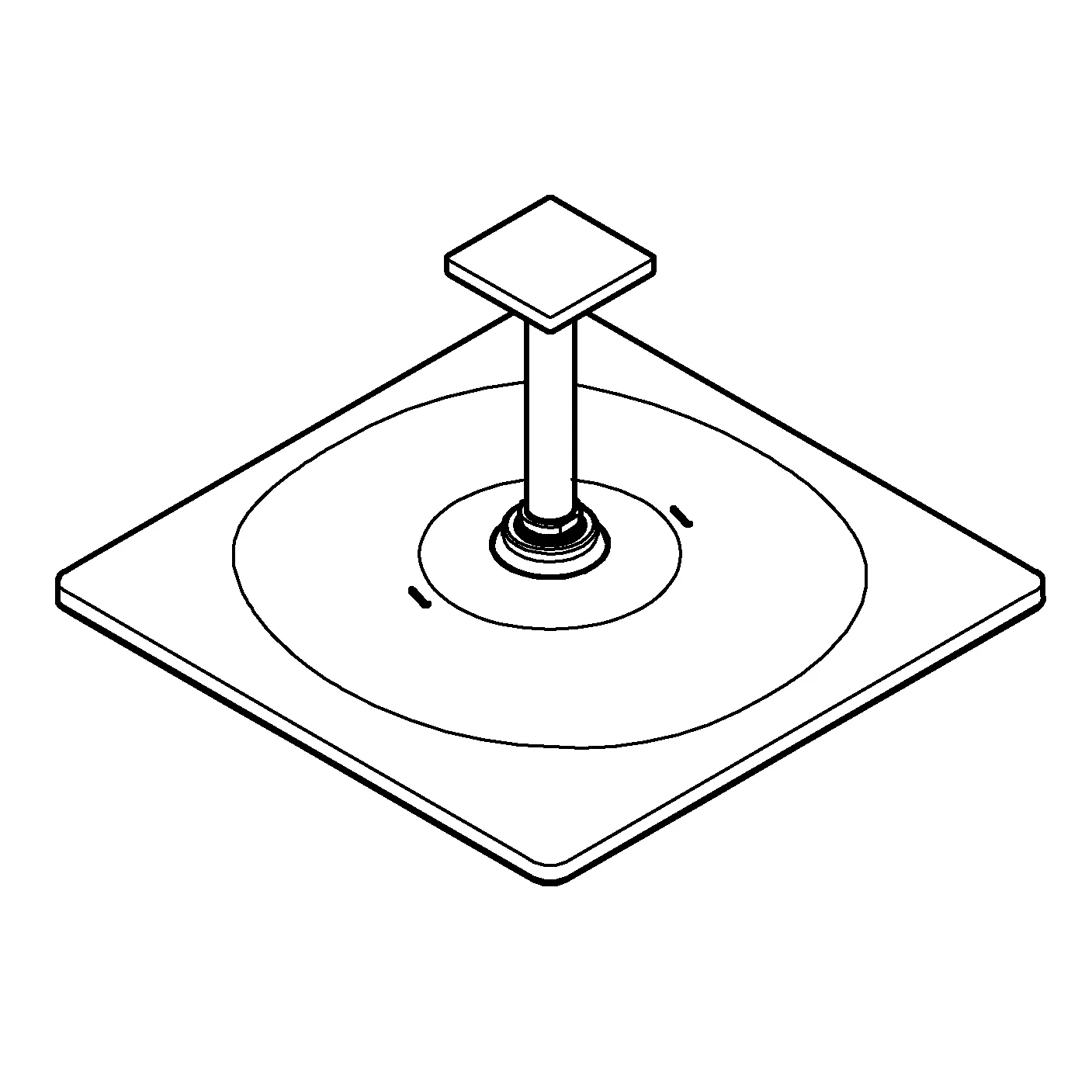 Kopfbrauseset Rainshower Mono 310 Cube 26566, Deckenauslass 142 mm, 1 Strahlart, 9,5 l/min Durchflusskonstanthalter, chrom Kopfbrauseset Rainshower Mono 310 Cube 26566, Deckenauslass 142 mm, 1 Strahlart, 9,5 l/min Durchflusskonstanthalter, chrom