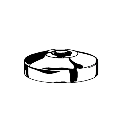 Hahn-Rosette DN15 5mm chromnickelstahl