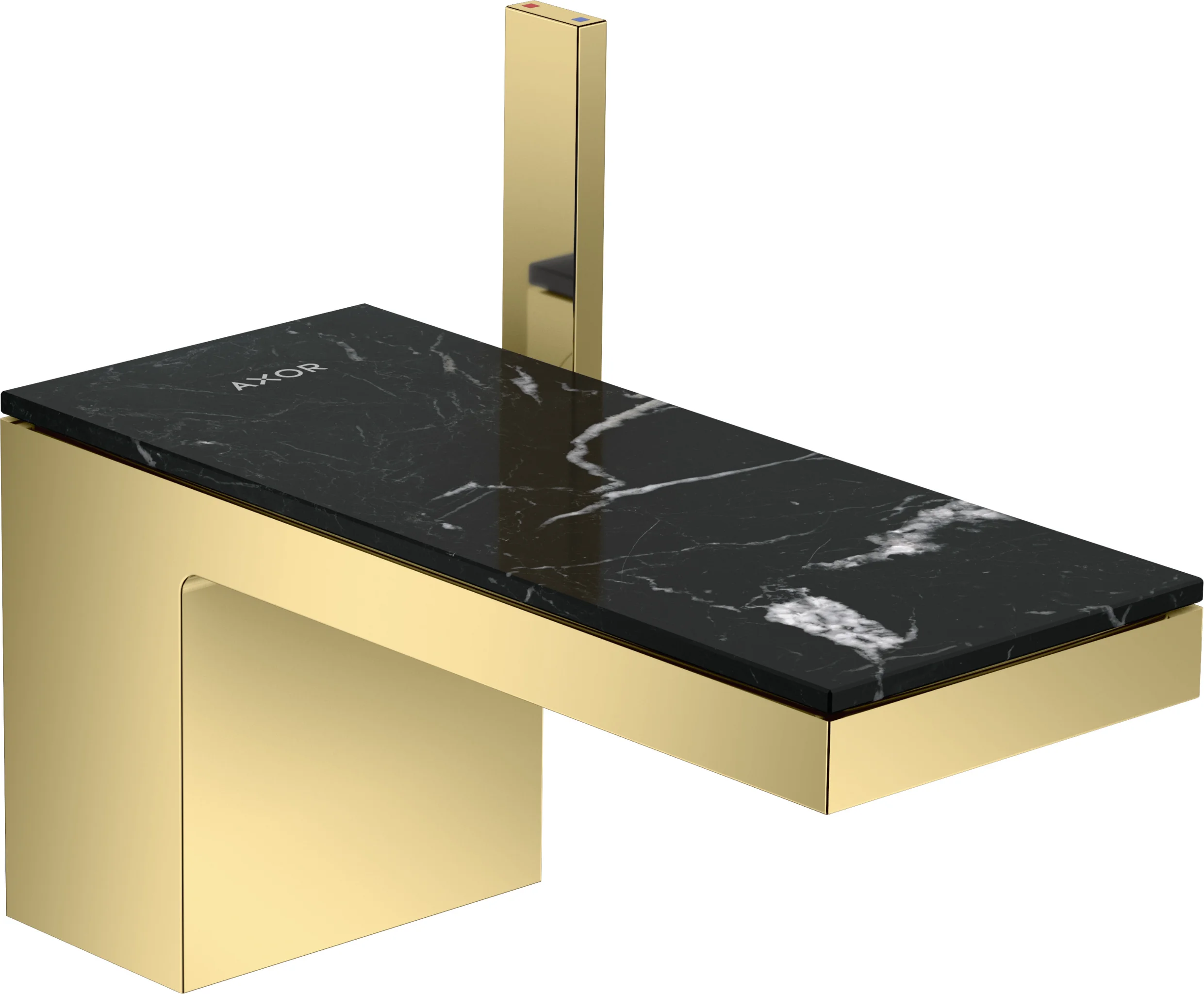 Hansgrohe AXOR MyEdition Platte 200 mm Marmor Nero Marquina abnehmbar
