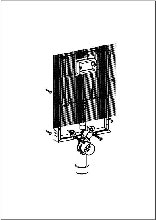 WC-Montageelement Compact ViConnect Installationssysteme 922484, 650 x 786 x 80 mm, für Nassbau WC-Montageelement Compact ViConnect Installationssysteme 922484, 650 x 786 x 80 mm, für Nassbau
