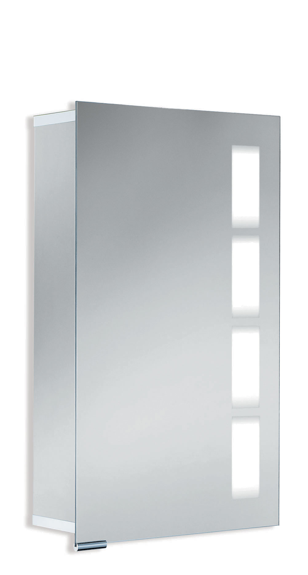 HSK Spiegelschrank aus Aluminium „ASP 500 LED“ 45 × 75 × 12,5 cm 